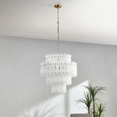 Everly Glass Round Chandelier
